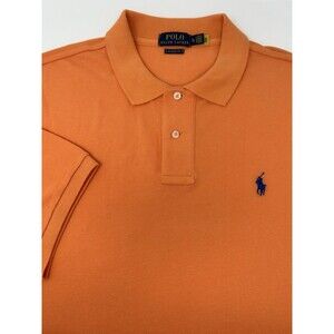 Polo Ralph Lauren Orange Short Sleeve Classic Fit Polo Shirt‎ Men's XL TG